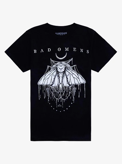 Bad Omens Moth Boyfriend Fit Girls T-Shirt