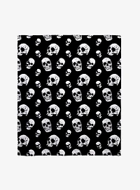 Skulls All Over Throw Blanket