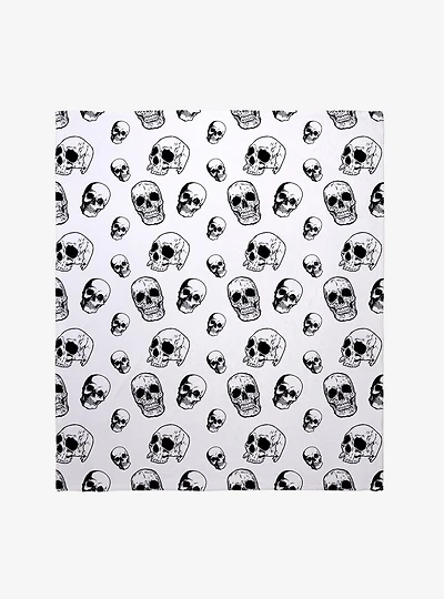 Skulls All Over Throw Blanket