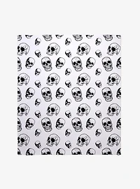 Skulls All Over Throw Blanket