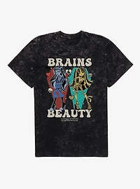 Monster High Brains And Beauty Ghoulia And Cleo Mineral Wash T-Shirt