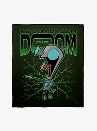 Invader Zim Gir Doom Throw Blanket