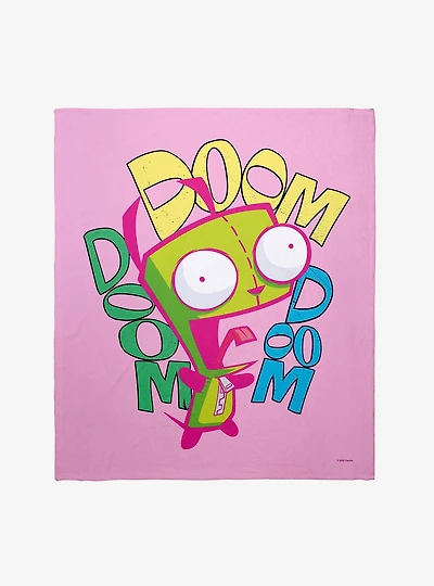 Invader Zim Gir Doom Arch Throw Blanket