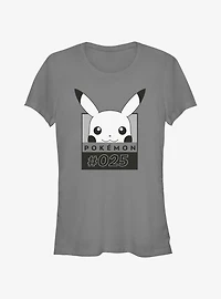 Pokemon Pikachu Face #025 Girls T-Shirt