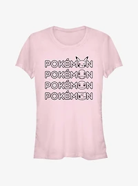 Pokemon Starter Heads Logo Girls T-Shirt