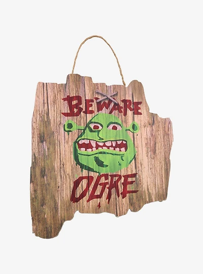 Shrek Beware Ogre Wall Hanging