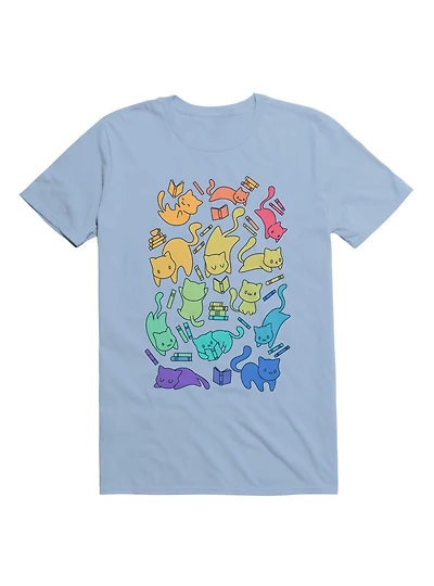 Cats and Books T-Shirt