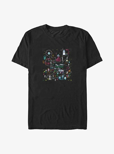 Disney Haunted Mansion Mansion Map Big & Tall T-Shirt