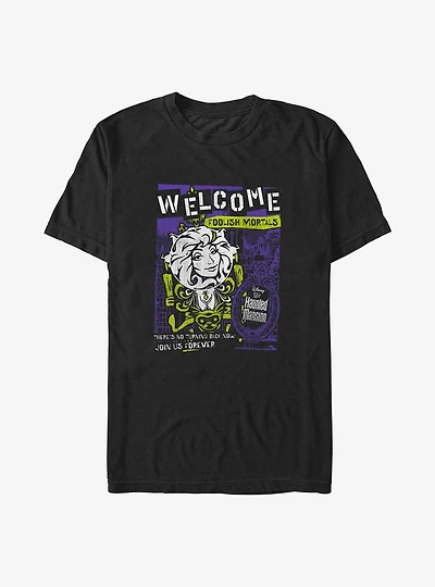 Disney Haunted Mansion Leota Toombs Welcome Poster Big & Tall T-Shirt