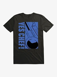 Yes Chef! Kitchenware Blue Graphic T-Shirt