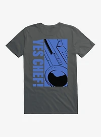 Yes Chef! Kitchenware Blue Graphic T-Shirt