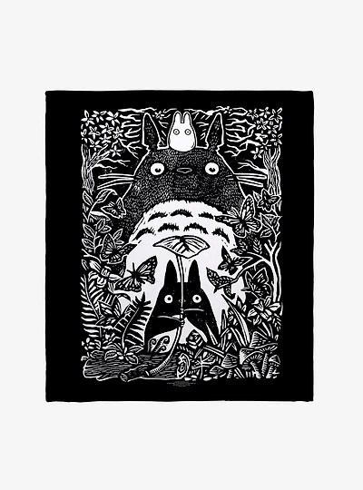Studio Ghibli My Neighbor Totoro Keeper Of The Forest Throw Blanket