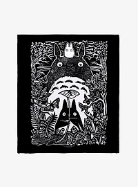 Studio Ghibli My Neighbor Totoro Keeper Of The Forest Throw Blanket