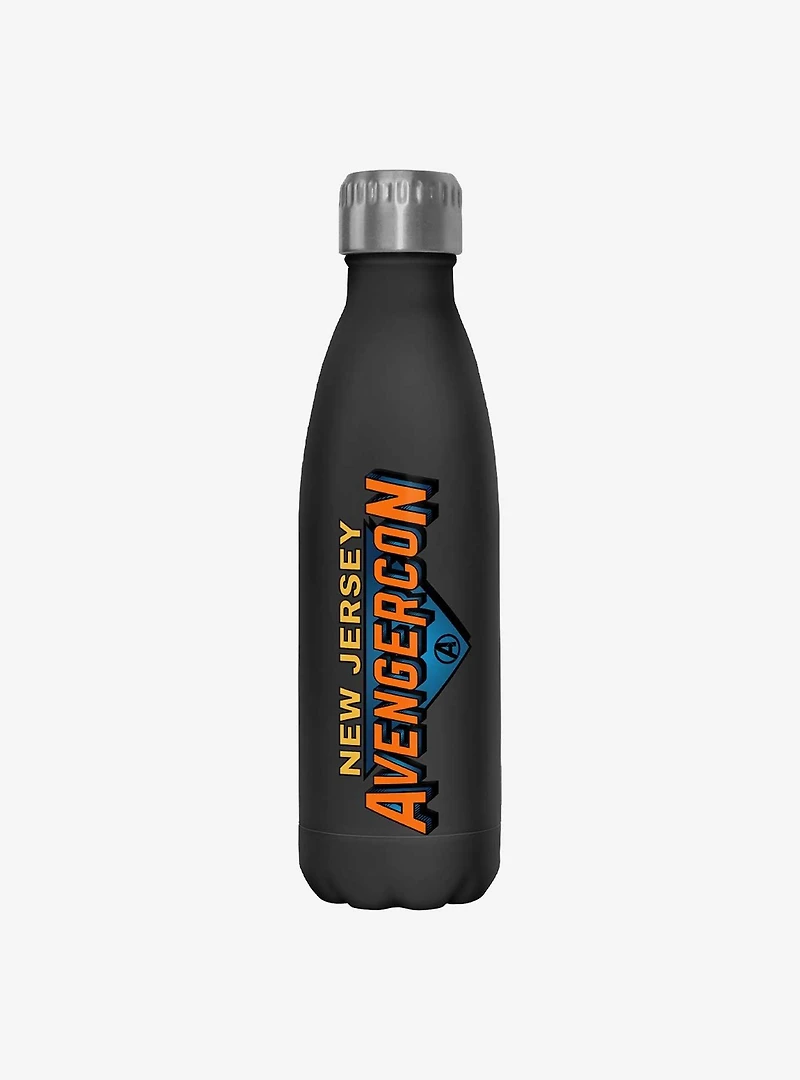 Marvel Ms. Marvel New Jersey Avengercon Logo Water Bottle
