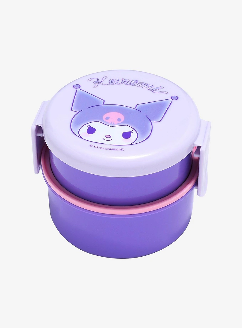 Sanrio Kuromi Round Purple Bento Box