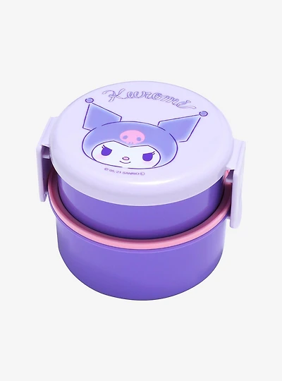Sanrio Kuromi Round Purple Bento Box