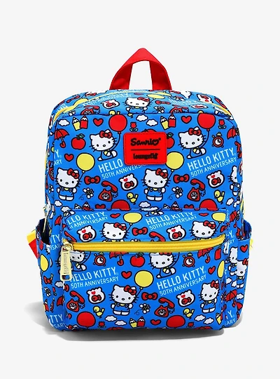 Loungefly Sanrio Hello Kitty 50th Anniversary Nylon Mini Backpack