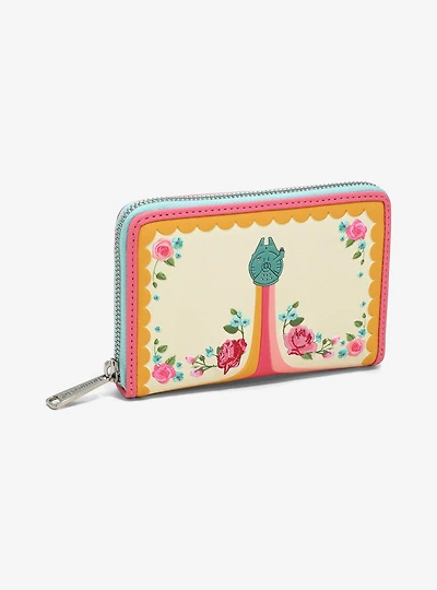 Loungefly Star Wars Floral Rebel Zip Wallet