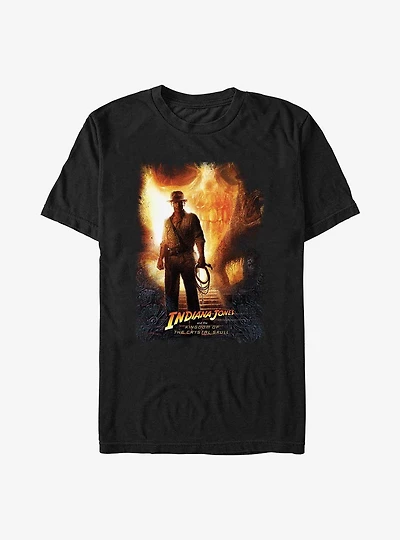 Indiana Jones Poster Burnt Edge Heavyweight T-Shirt