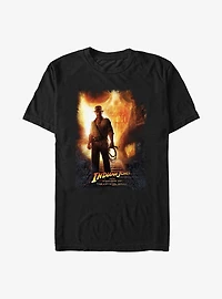 Indiana Jones Poster Burnt Edge Heavyweight T-Shirt