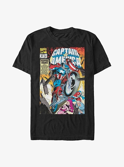 Marvel Captain America Bike Cap Extra Soft T-Shirt