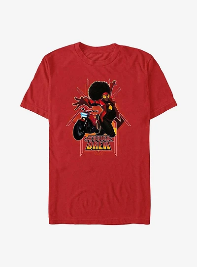 Marvel Spider-Man Jessica Drew Pose Extra Soft T-Shirt