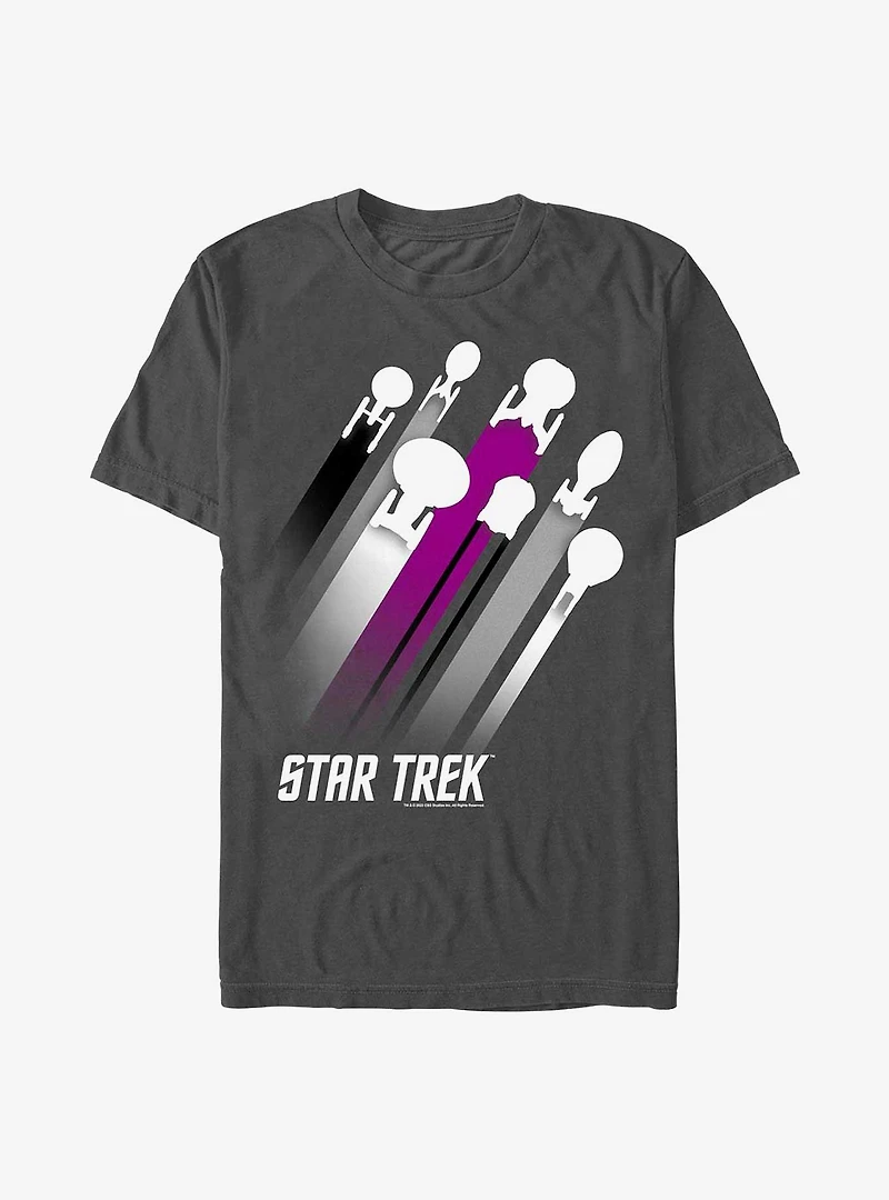 Star Trek Pride Trek Stripes Extra Soft T-Shirt