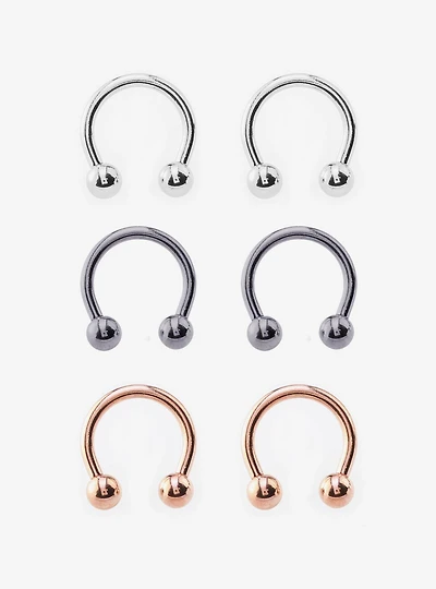 Steel Basic Metal Circular Barbell 6 Pack