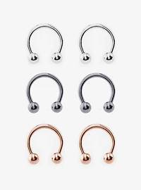 Steel Basic Metal Circular Barbell 6 Pack