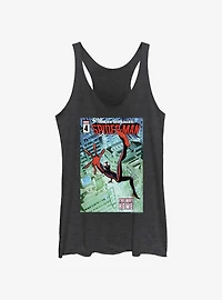 Spider-Man Miles The Way Home Girls Raw Edge Tank