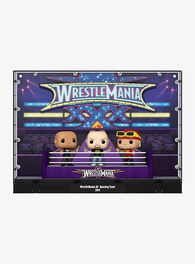 Funko Pop! Moment WrestleMania The Rock, "Stone Cold" Steve Austin, and Hulk Hogan Vinyl Figure