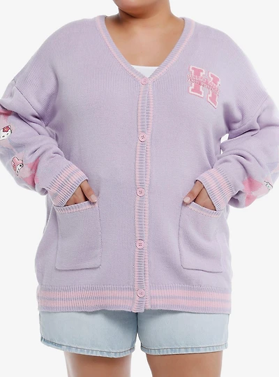 Hello Kitty And Friends Kogyaru Varsity Girls Cardigan Plus