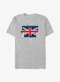Disney 101 Dalmatians Cruella de Vil Union Flag T-Shirt