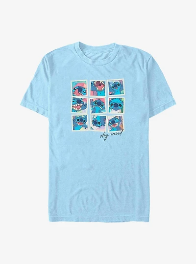 Disney Lilo & Stitch Stay Weird Stitch Grid T-Shirt
