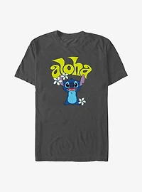 Disney Lilo & Stitch Aloha Stitch Flowers T-Shirt