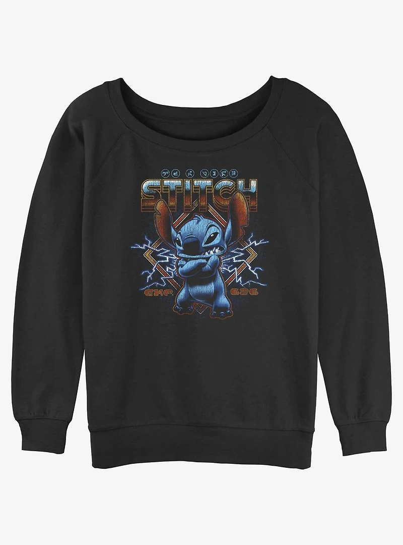 Disney Lilo & Stitch Rock Womens Slouchy Sweatshirt