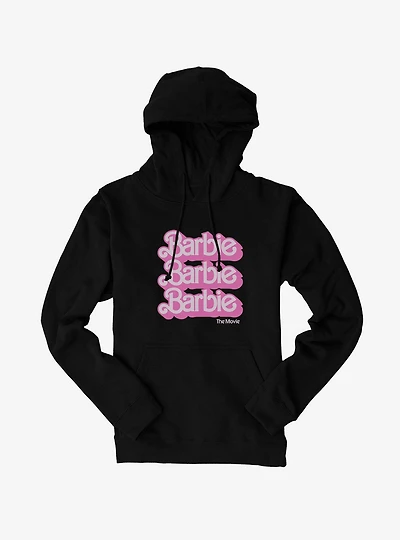 Barbie The Movie Logo Stack Hoodie