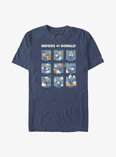 Disney Donald Duck Moods Of Donald Big & Tall T-Shirt