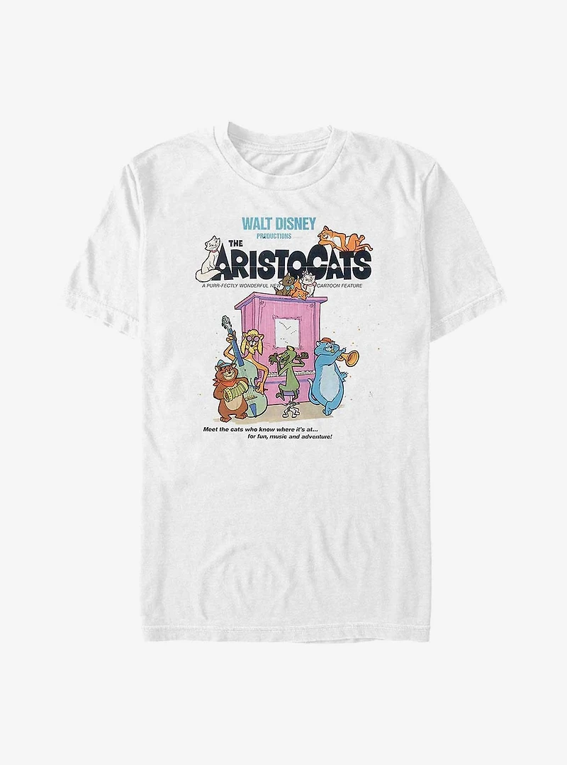 Disney The AristoCats The Cats Who Know Where It's At Poster Big & Tall T-Shirt