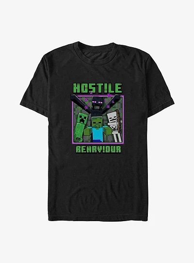 Minecraft Hostile Behavior Big & Tall T-Shirt