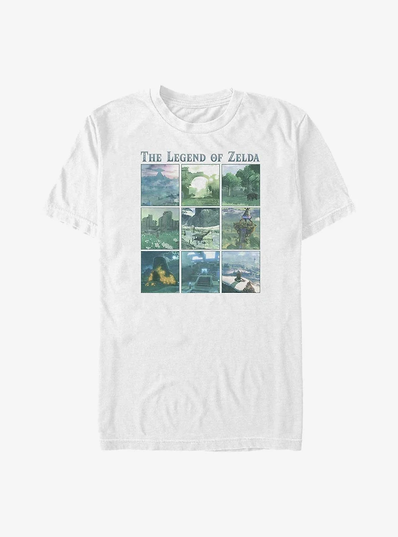 The Legend of Zelda Breath of the Wild Locations Big & Tall T-Shirt