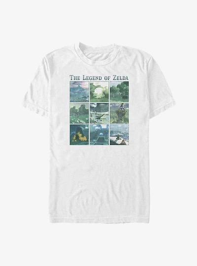 The Legend of Zelda Breath of the Wild Locations Big & Tall T-Shirt