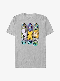 Pokemon Mewtwo Pikachu Psyduck Skateboard Deck Big & Tall T-Shirt