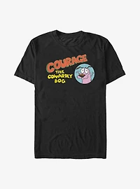 Courage The Cowardly Dog Logo Big & Tall T-Shirt