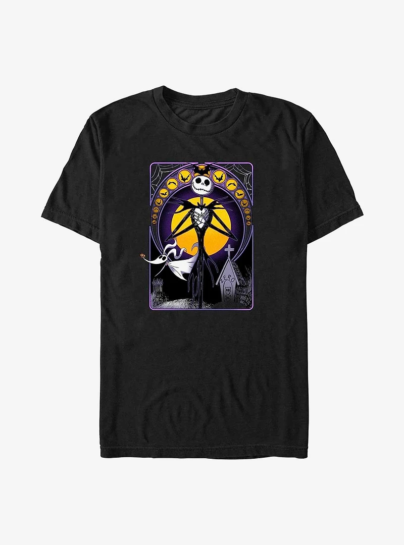 Disney The Nightmare Before Christmas Jack and Zero Card Big & Tall T-Shirt
