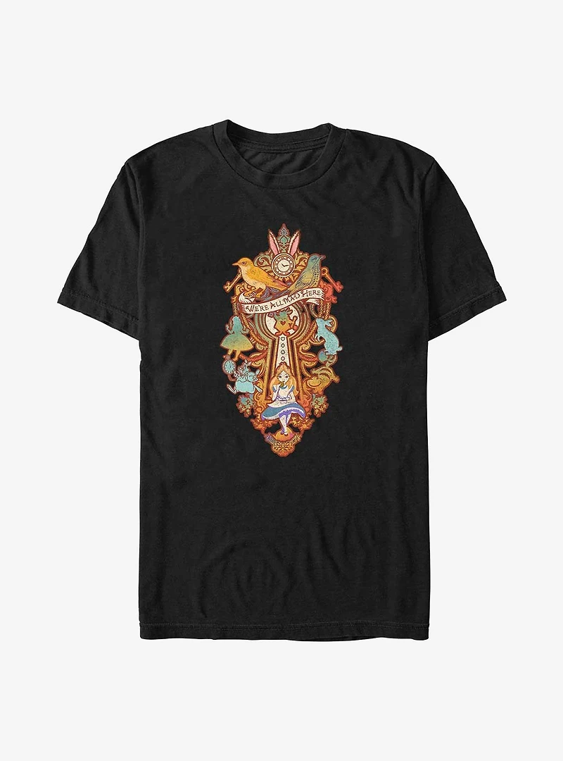 Disney Alice Wonderland Madness Keyhole Big & Tall T-Shirt