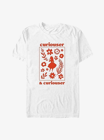 Disney Alice Wonderland Curiouser & Big Tall T-Shirt