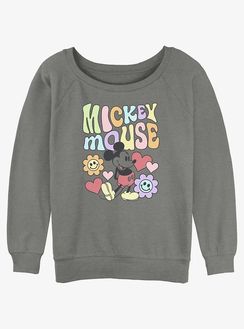 Disney Mickey Mouse Groovy Girls Slouchy Sweatshirt