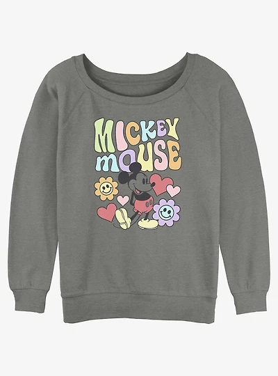 Disney Mickey Mouse Groovy Girls Slouchy Sweatshirt