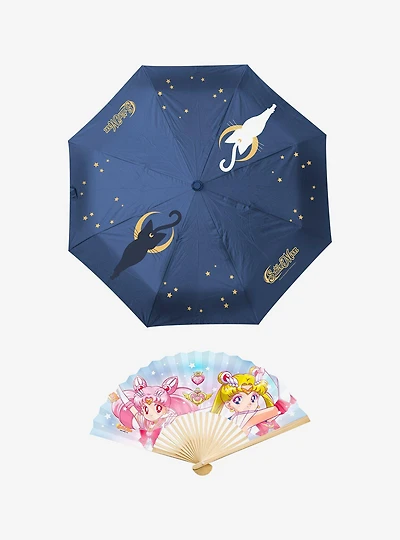 Sailor Moon Umbrella and Fan Set